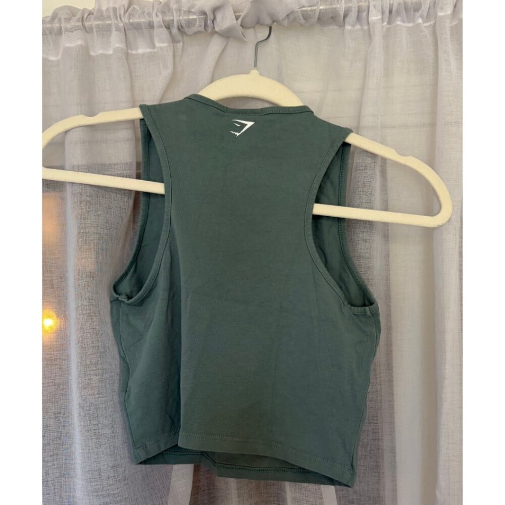 Gymshark Women’s Worn Graphic Tank Green XS - Picture 2 of 3